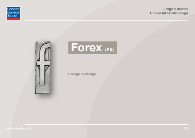 Forex slang terms