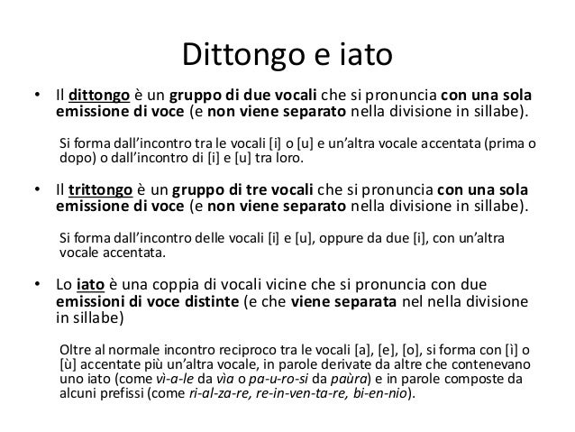 Mai è Un Dittongo O Uno Iato