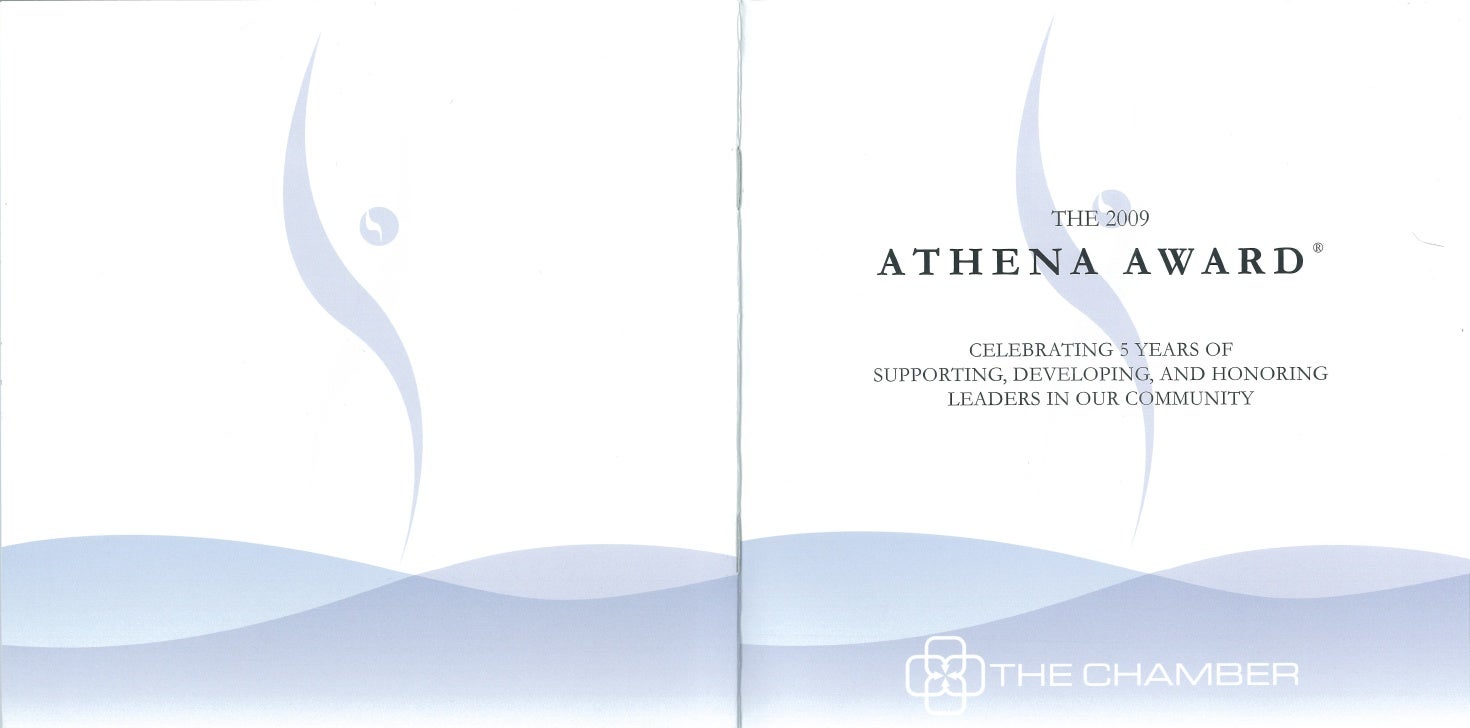 Event program for awards ceremony/scholarship program