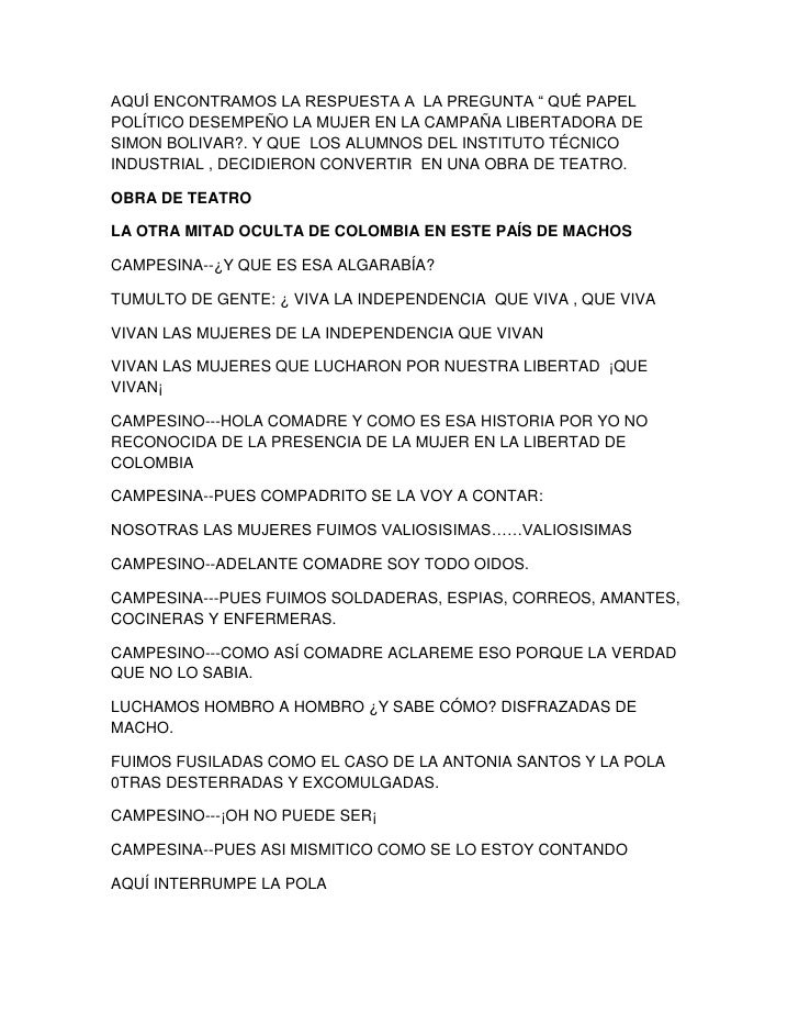 GUION TEATRO CORTO guion teatro corto: