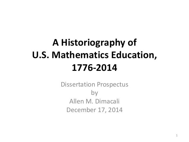 Dissertation Mathematics Education