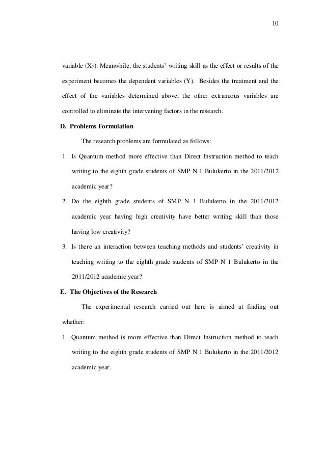 Thesis bahasa inggris reading