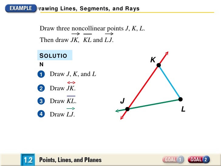 Drawing Lines Segments And Rays : Chapter a