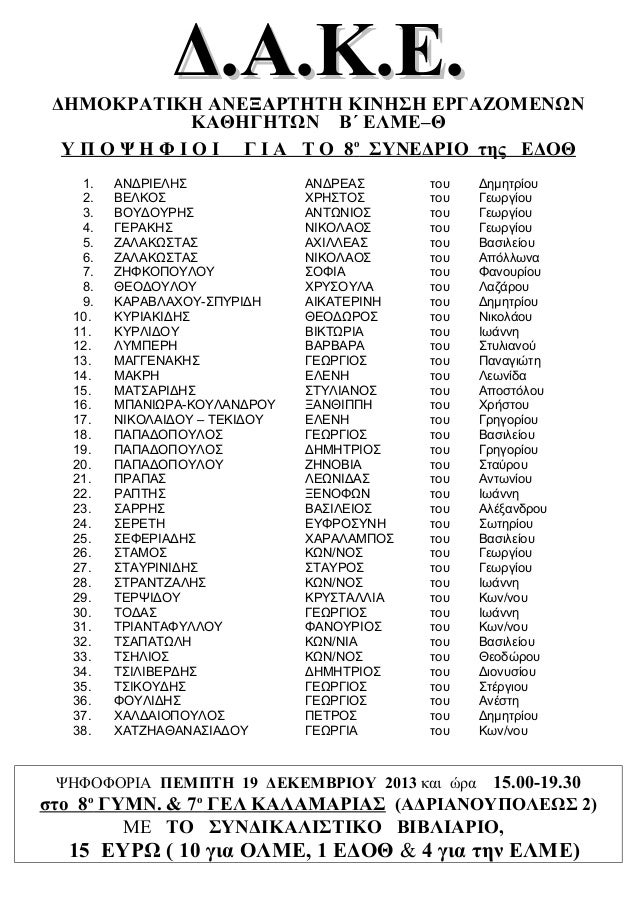 02. σκετο ψηφοδελτιο δακε εδοθ 2013 14