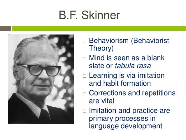 Skinner behaviourism