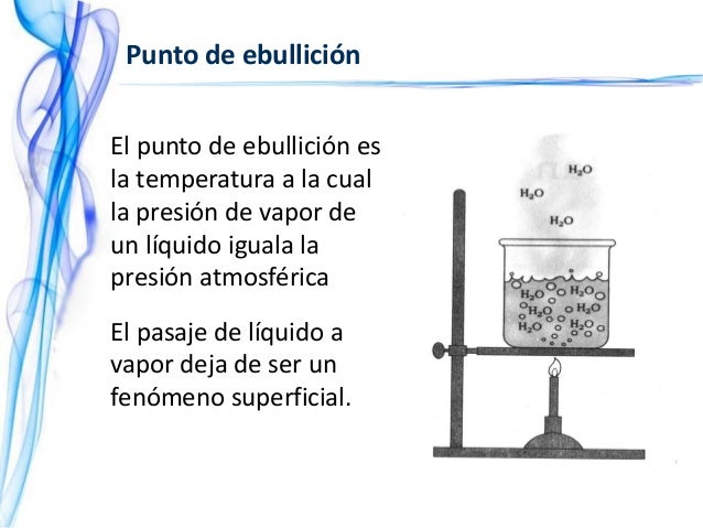 Que Tipo De Propiedad Es El Punto De Ebullicion