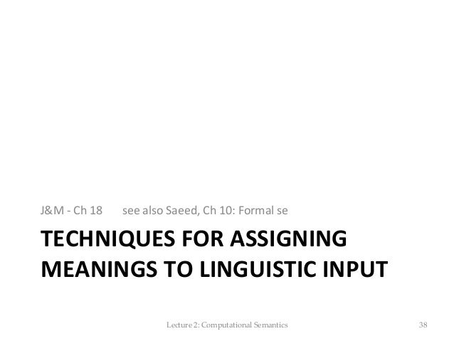 Assign Meaning