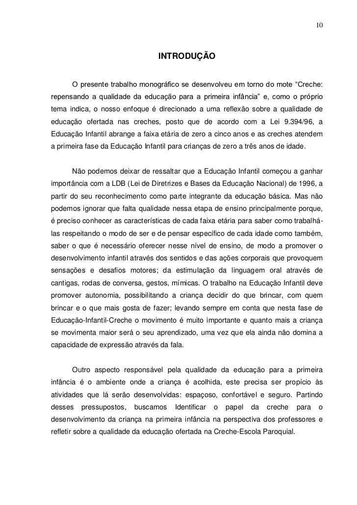 Monografia pedagogia
