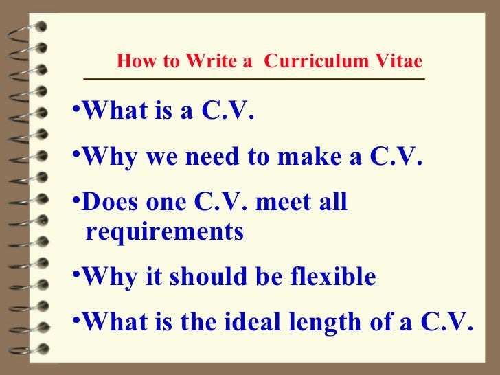 why do we need curriculum vitae    argumentative essay