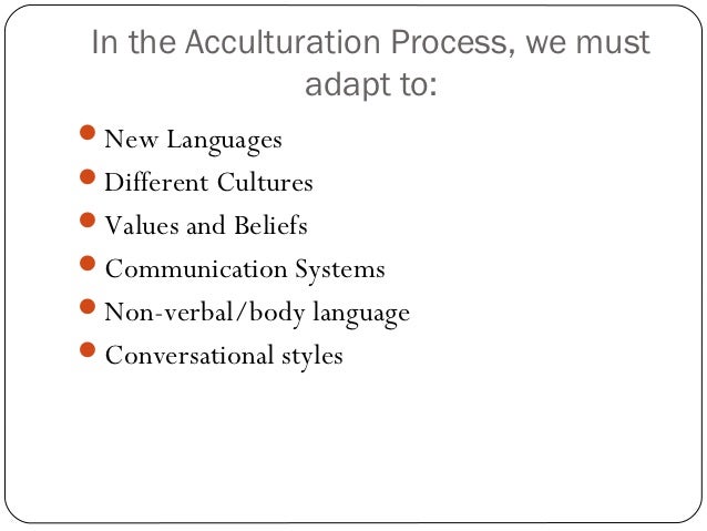 acculturation process acculturation process