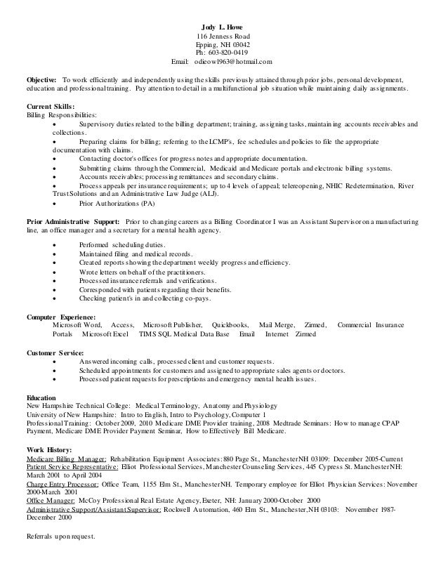 office manager recruiter resume