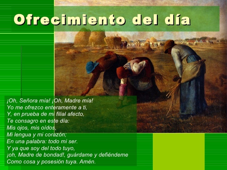 Resultado de imagen para Oración de ofrecimiento