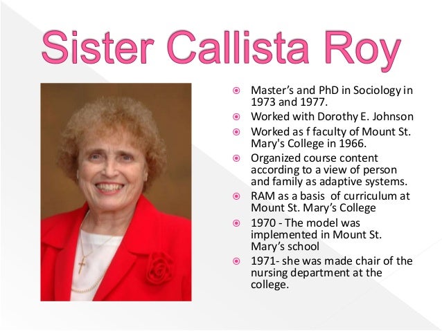 Sister Callista Roy