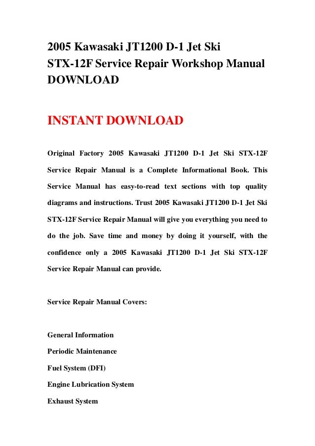 Kawasaki 20160stx 12f Service Manual Kawasaki 20160stx 12f Service Manual