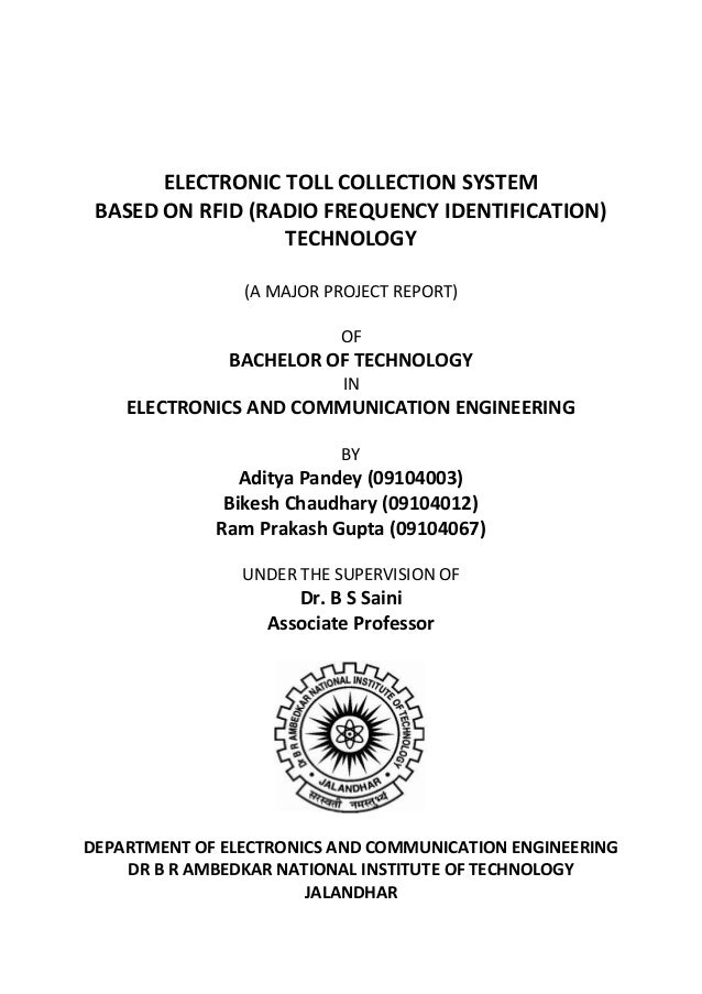 Automatic Toll Collection Project