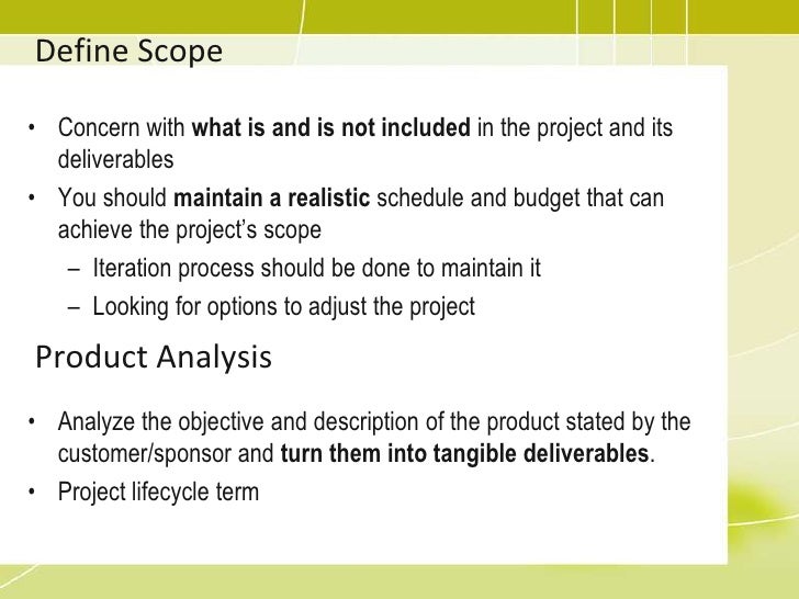 management objective statement