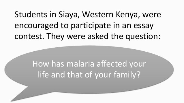 Essays on malaria