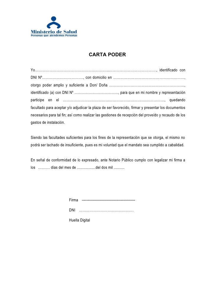 Ejemplo De Carta Poder Notarial Ejemplo De Carta Poder Notarial