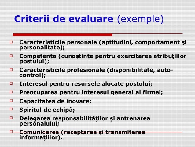 exemple de resurse umane