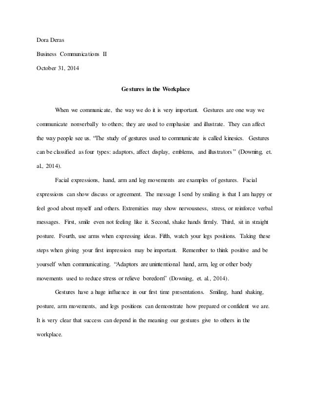 Communication at the workplace essay