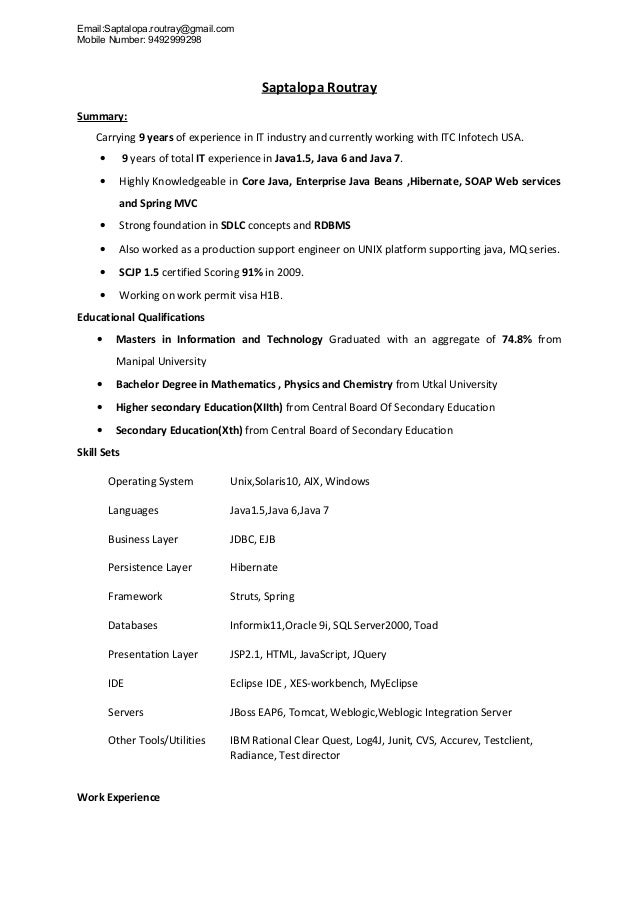 Ci Cd Years Experience Resume Ci Cd Years Experience Resume