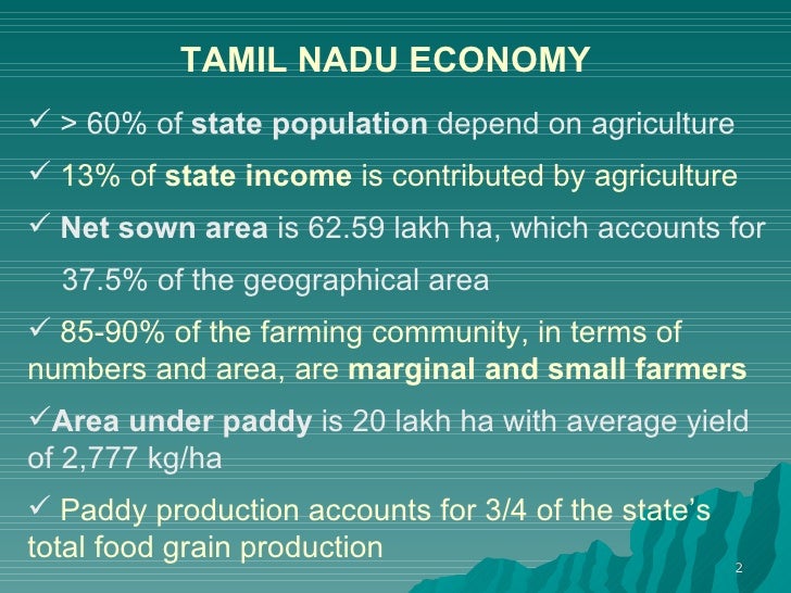kmhouseindia: Agricultural Crops Grown in Tamil Nadu