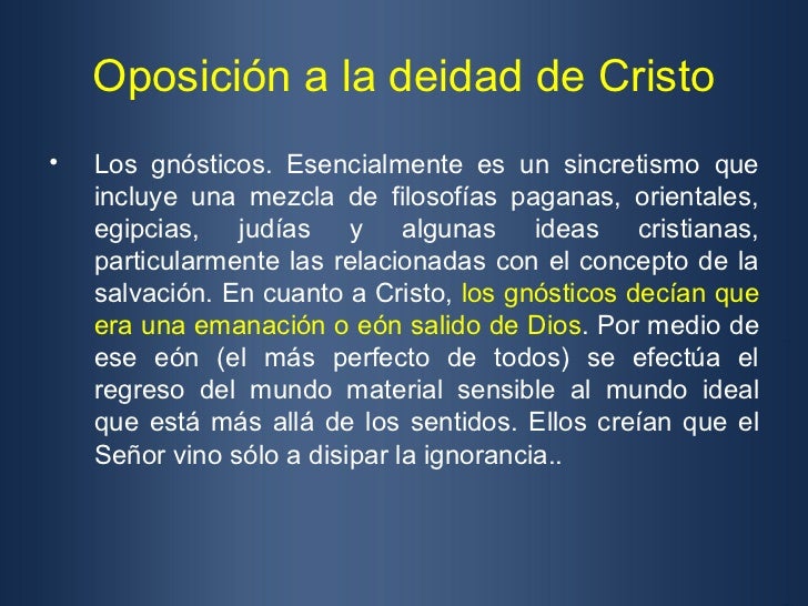 Concepto De Deidad Segun La Biblia es.slideshare.net