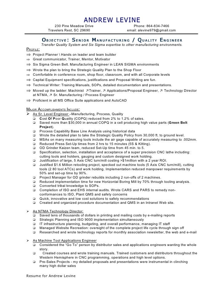 How to make a resume for machinist