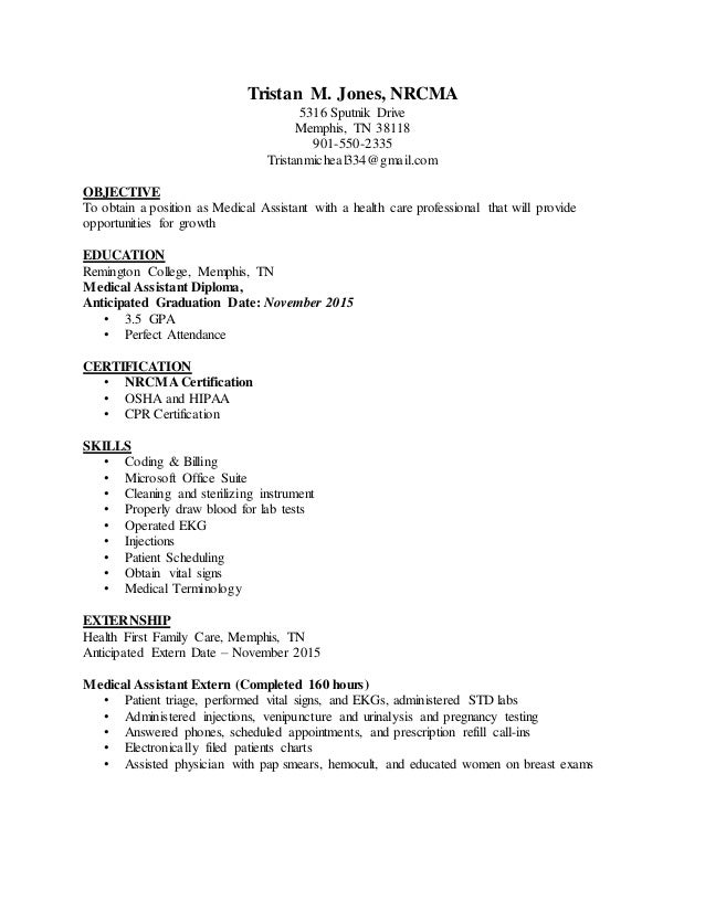 objective for resume medical assistant
