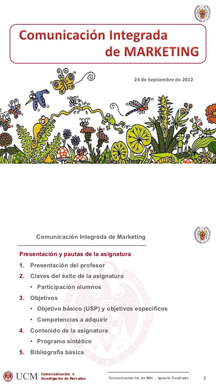 COMUNICACION INTEGRADA DE MARKETING comunicacion integrada de marketing: