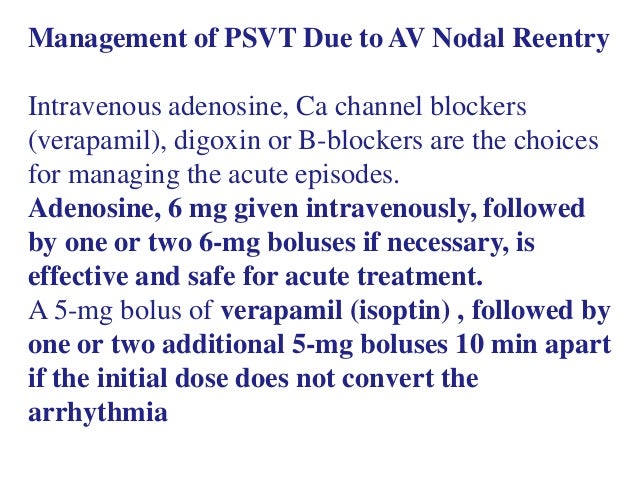 Isoptin Dose In Svt