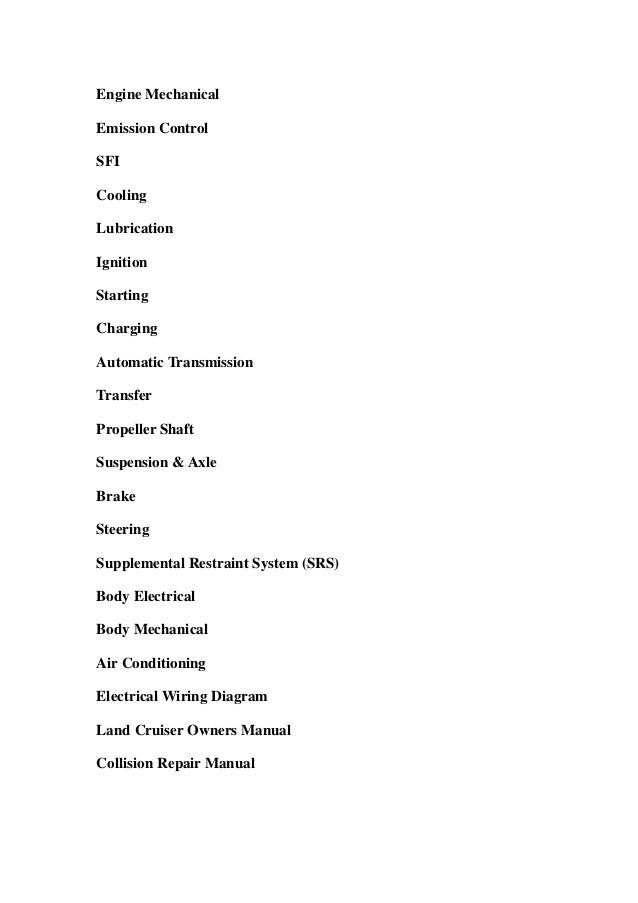 Toyota Avensis 1998 Workshop Manual Toyota Avensis 1998 Workshop Manual