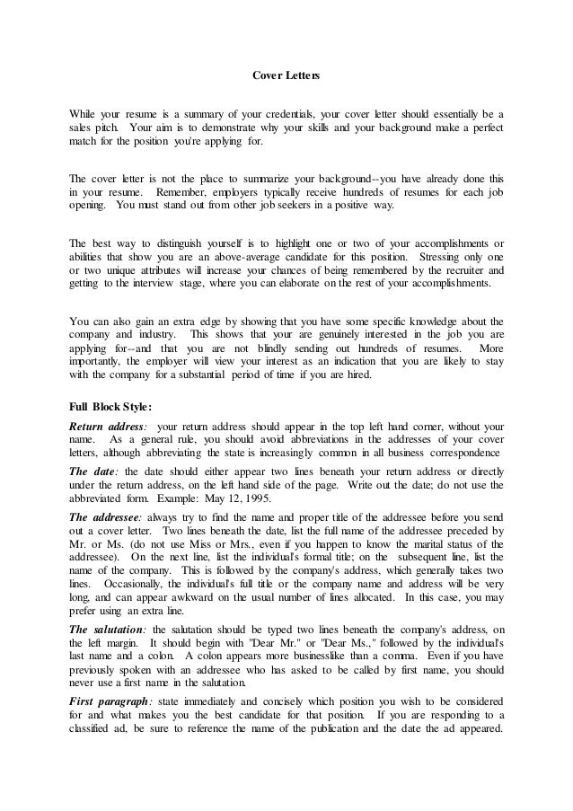 job cover letter opening