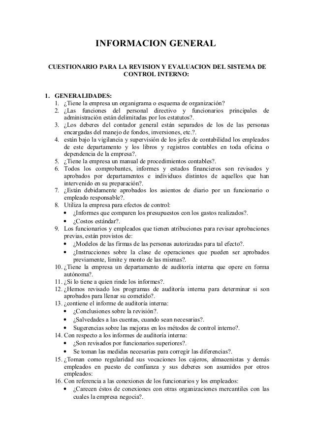 Manual De Control De Calidad De La Auditoria