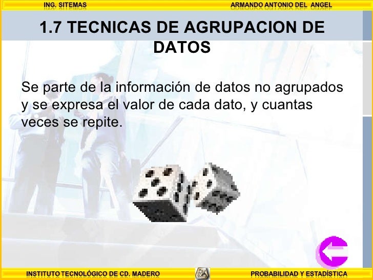 1.7. técnicas de agrupación
