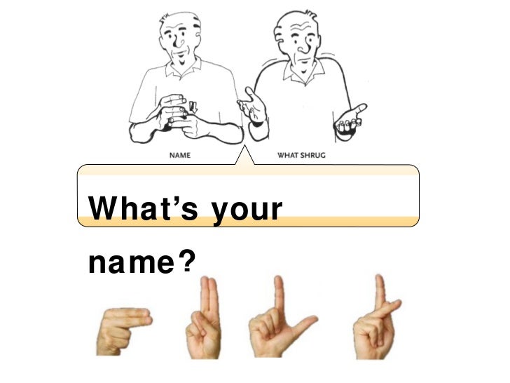 How To Say Hello My Name Is In Sign Language
