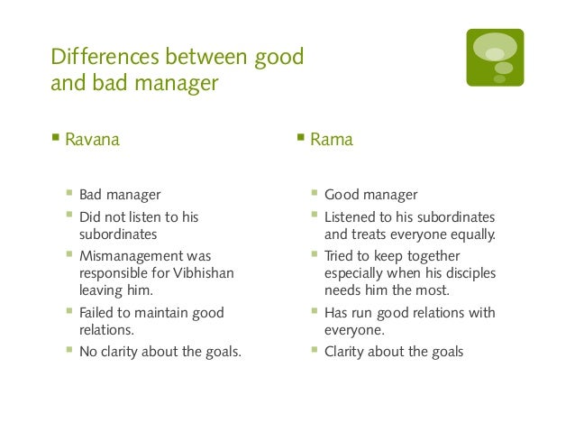 a bad manager