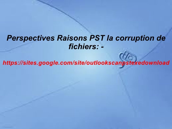 comment réparer outlook 2007