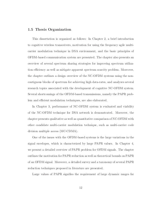 Ofdm papr reduction thesis