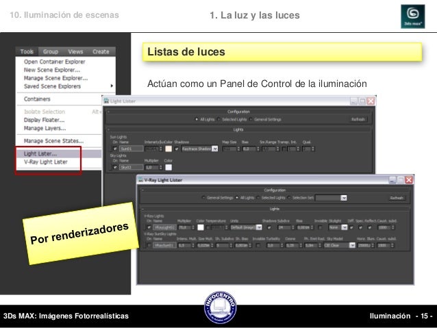 10. Iluminación de escenas                        1. La luz y las luces                                     Lighting Analy...