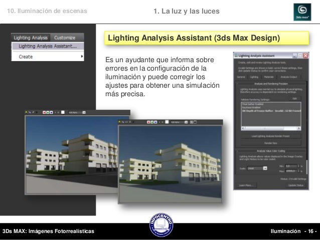 10. Iluminación de escenas                     1. La luz y las luces                                     Corrección del Ga...