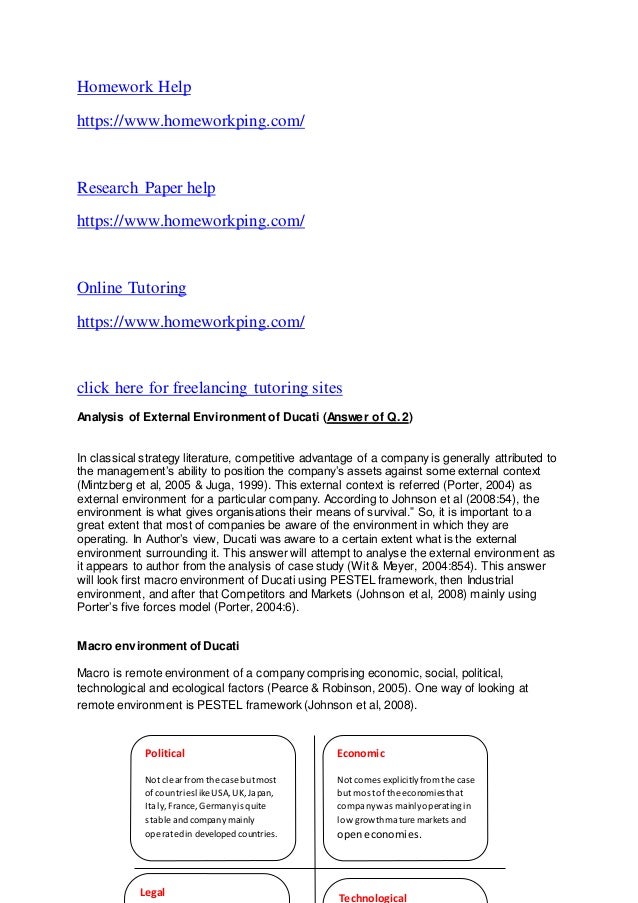 ducati case analysis Ducati & tpg – a “wild ride” lbo case study december, 2010 q1 the nature of the opportunity and the question of brand expansion 11 the situation of the target firm. ducati case analysis Ducati & tpg – a “wild ride” lbo case study december, 2010 q1 the nature of the opportunity and the question of brand expansion 11 the situation of the target firm.