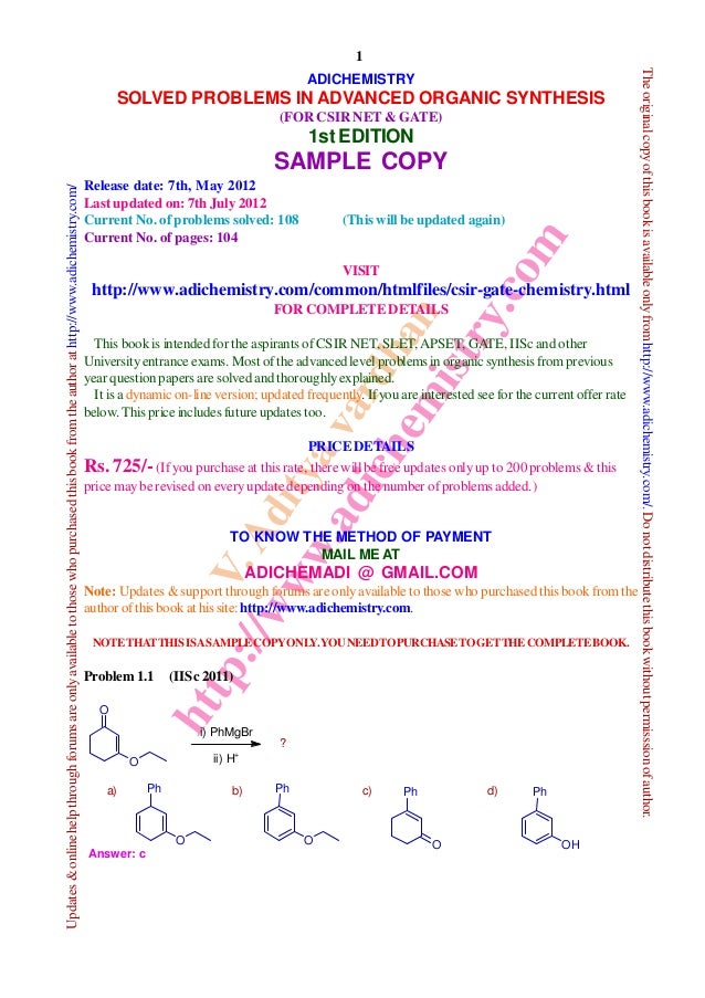 Advanced retrosynthesis problems
