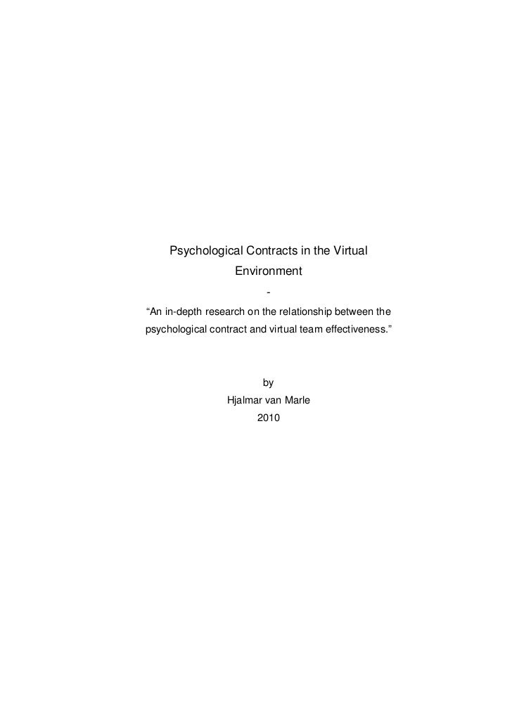 psychological thesis psychological thesis