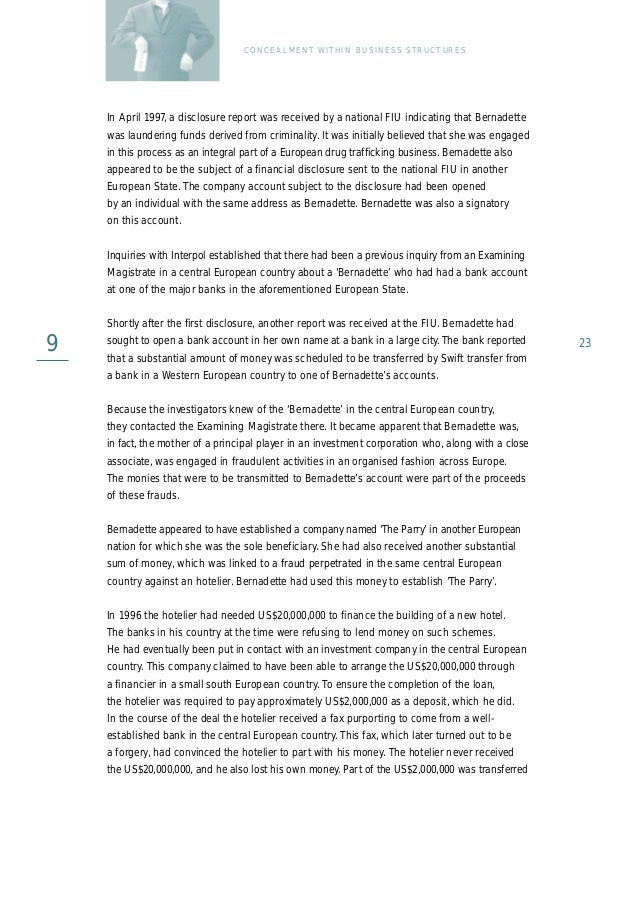 100 Money Laundering cases from the Egmont Group