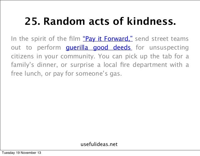 act of kindness essay
