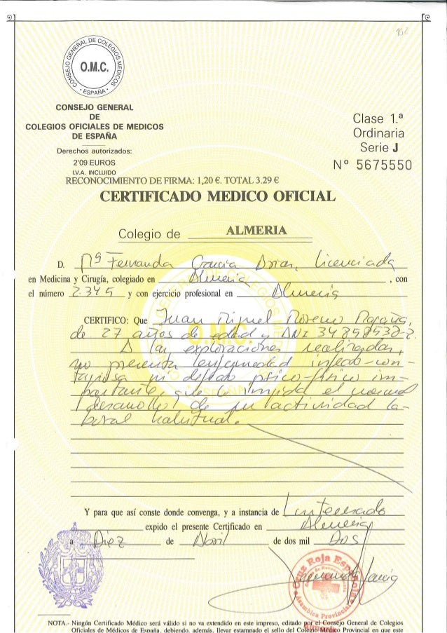 102 certificado médico oficial 102 certificado médico oficial