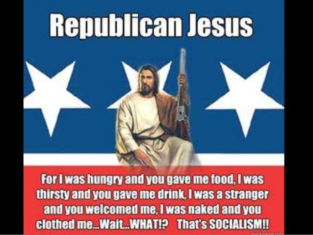 If Jesus Was A Republican-Political Cartoons