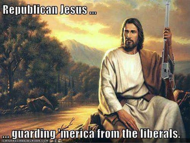 If Jesus Was A Republican-Political Cartoons