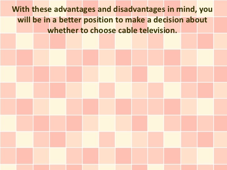 Advantages and Disadvantages of Watching Television